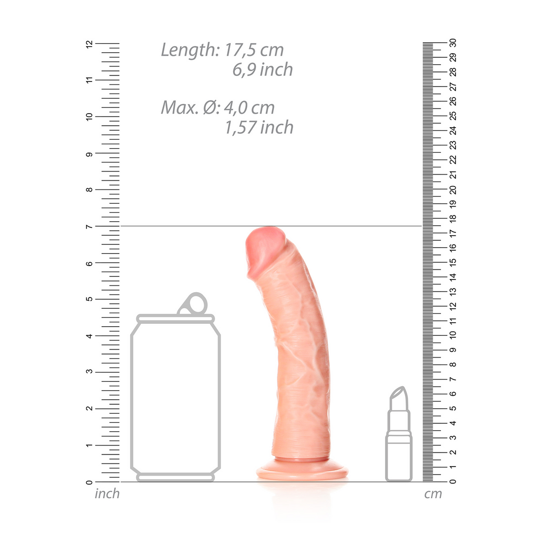 Realrock Curved Realistic Dildo With Suction Cup 6 / 15,5 Cm