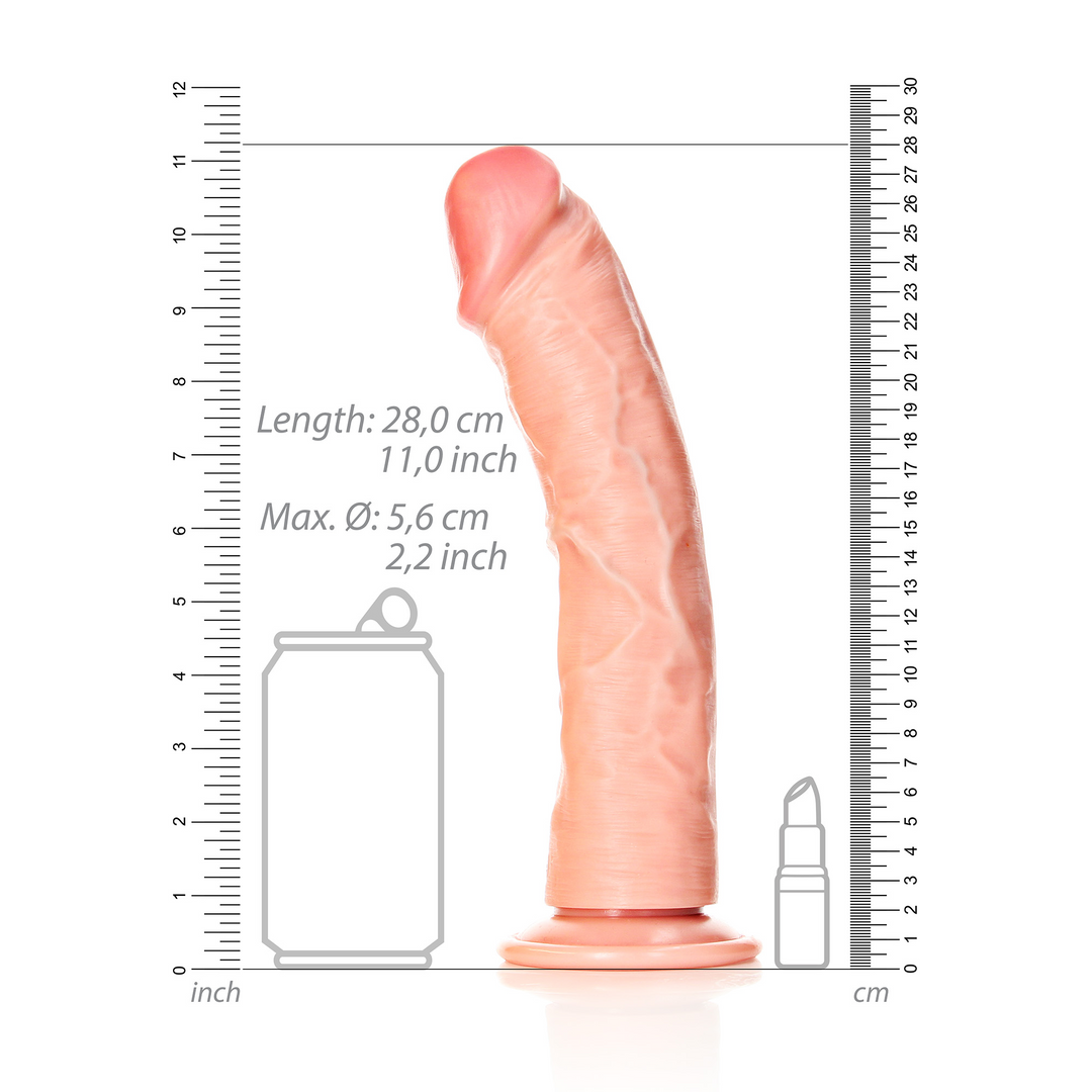 Realrock Curved Realistic Dildo With Suction Cup 10 / 25,5 Cm