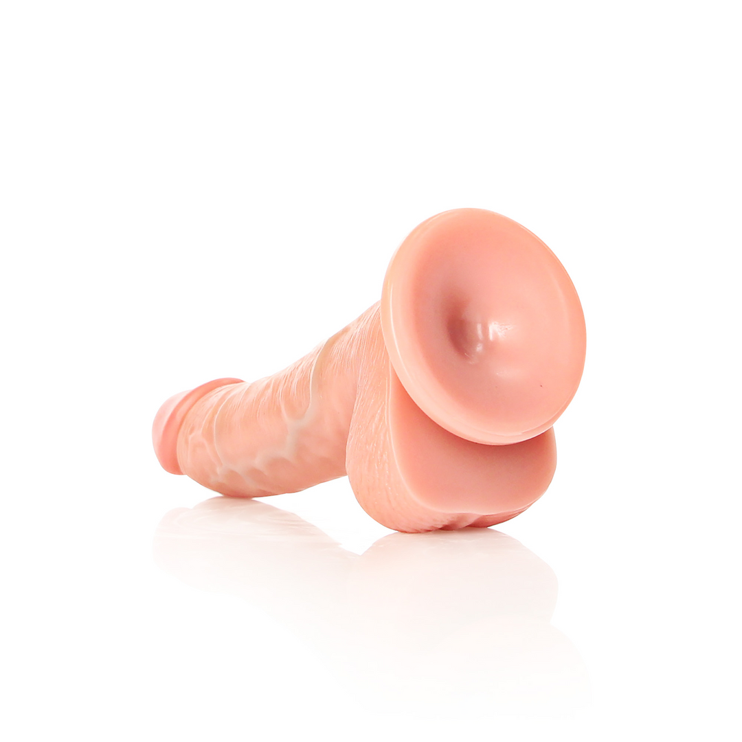 Realrock Curved Realistic Dildo With Balls And Suction Cup 6 / 15,5 Cm