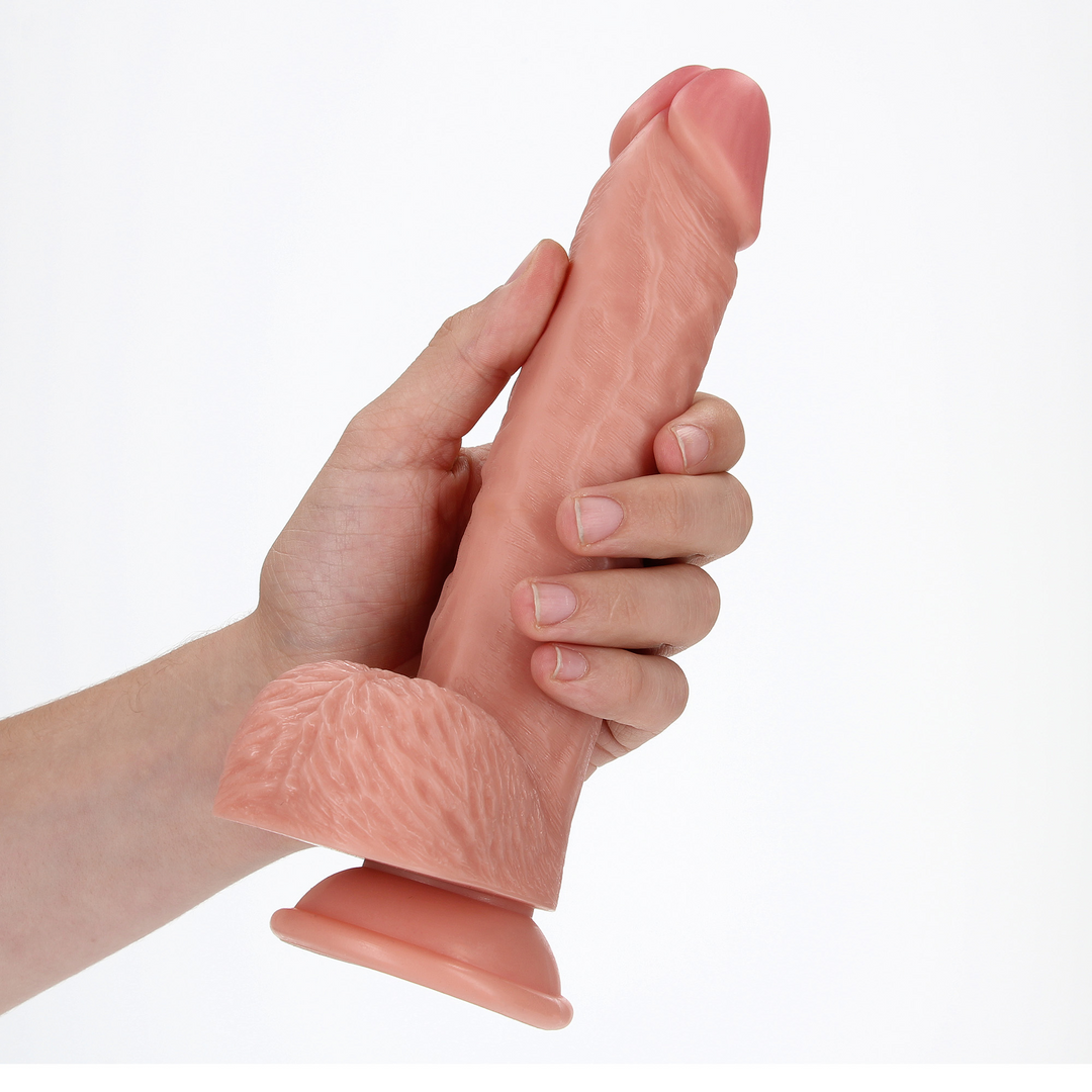 Realrock Straight Realistic Dildo With Balls And Suction Cup 8 / 20,5 Cm