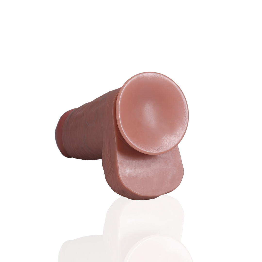 Realrock Extra Thick Straight With Balls 10 / 25,4 Cm Flesh