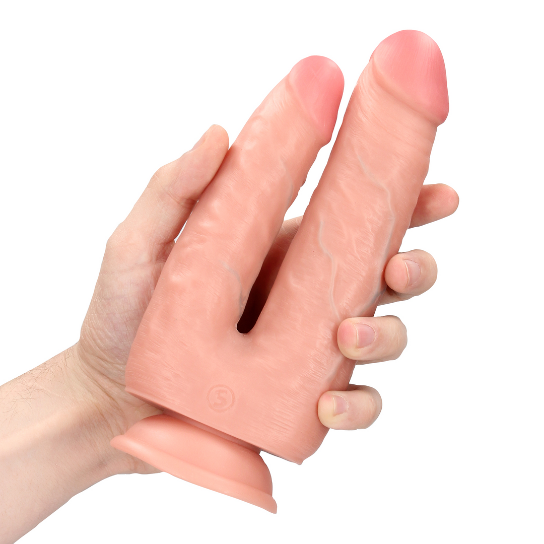 Realrock Double Trouble Dildo 5/6 12,7/15,2 Cm Flesh