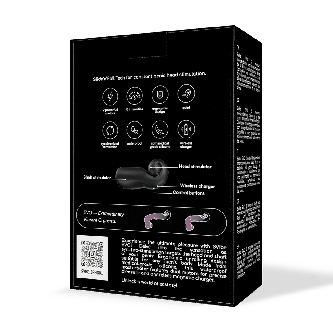 Snail Vibe Evo Masturbator Black
