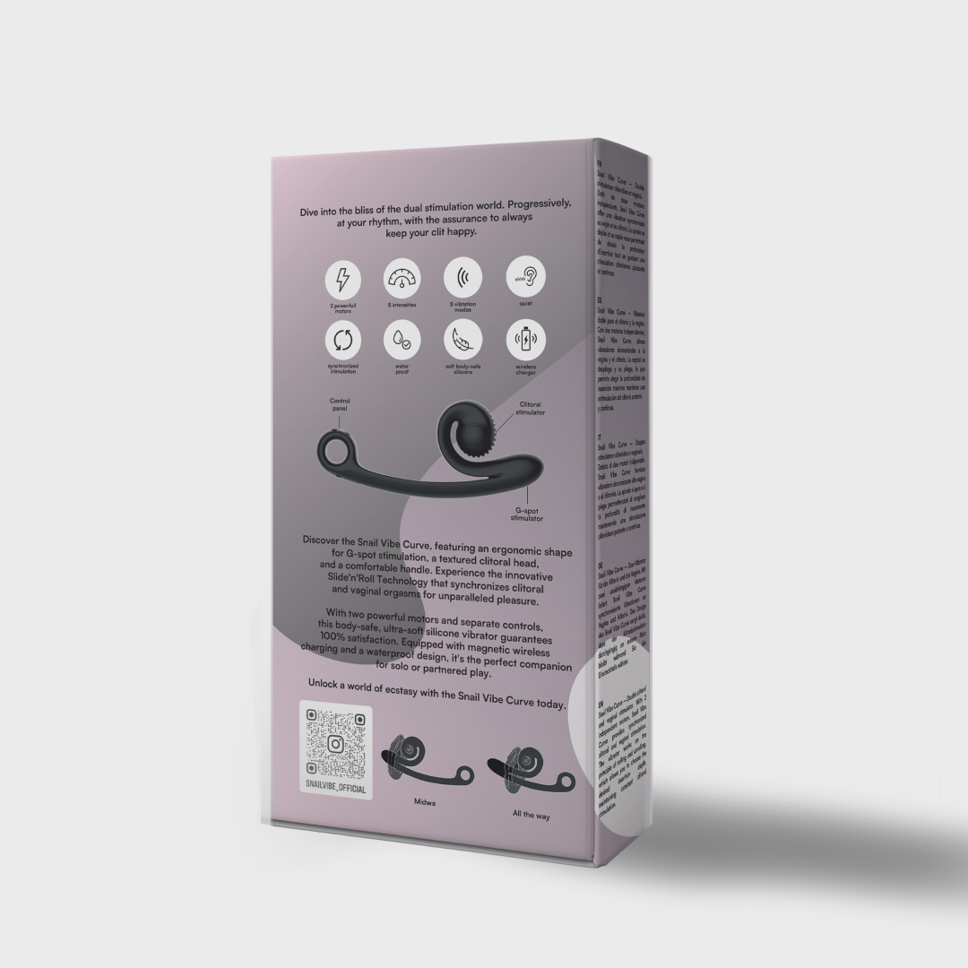 Snail Vibe Curve Vibrator Black