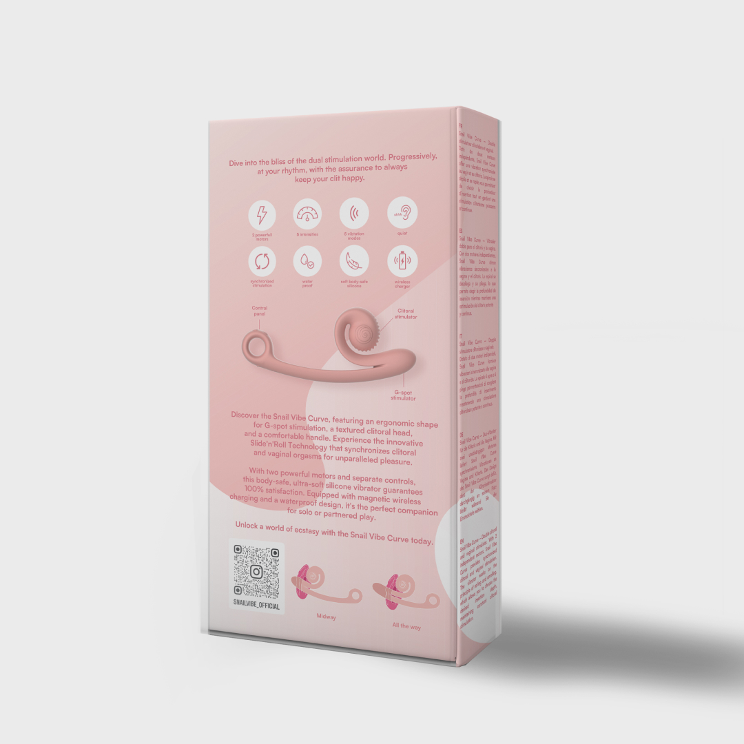 Snail Vibe Curve Vibrator Peachy Pink