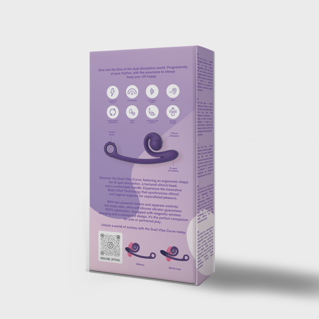 Snail Vibe Curve Vibrator Purple