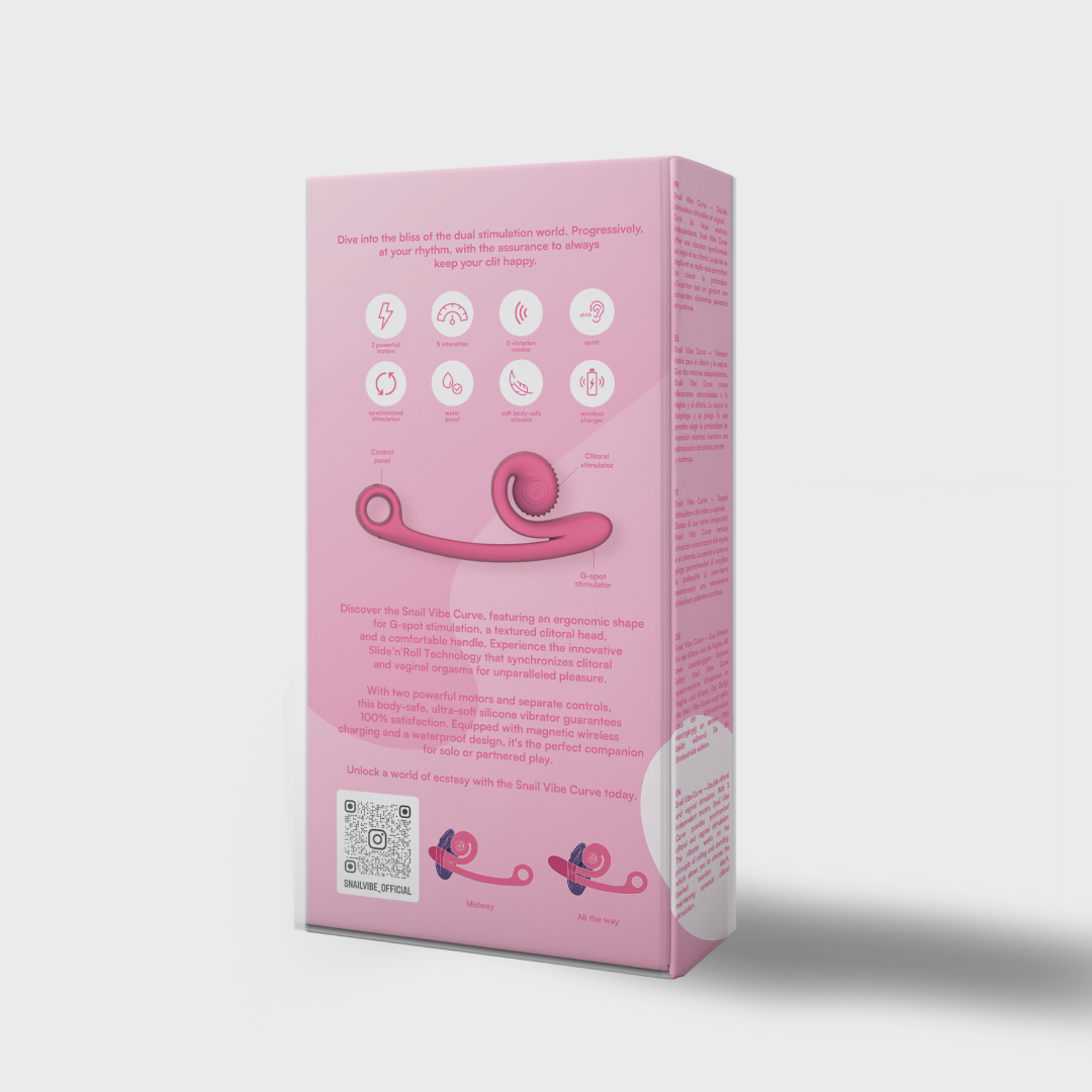 Snail Vibe Curve Vibrator Pink