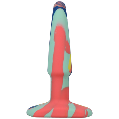 Groovy Silicone Anal Plug 4'' / 10 Cm Geel