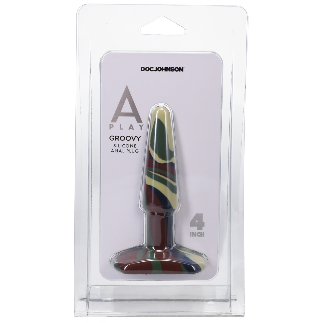 Groovy Silicone Anal Plug 4 / 10 Cm Camouflage