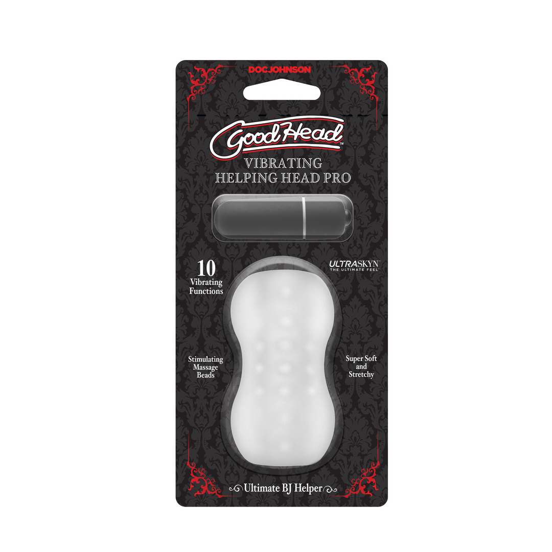Helping Head Pro Vibrating Masturbator Sleeve Frost