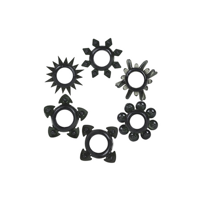 Tower Of Power Cockring Set 6 Pieces