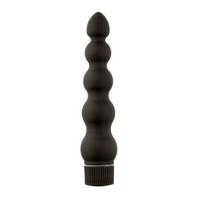 Ribbed Vibrator 7 / 18 Cm Black