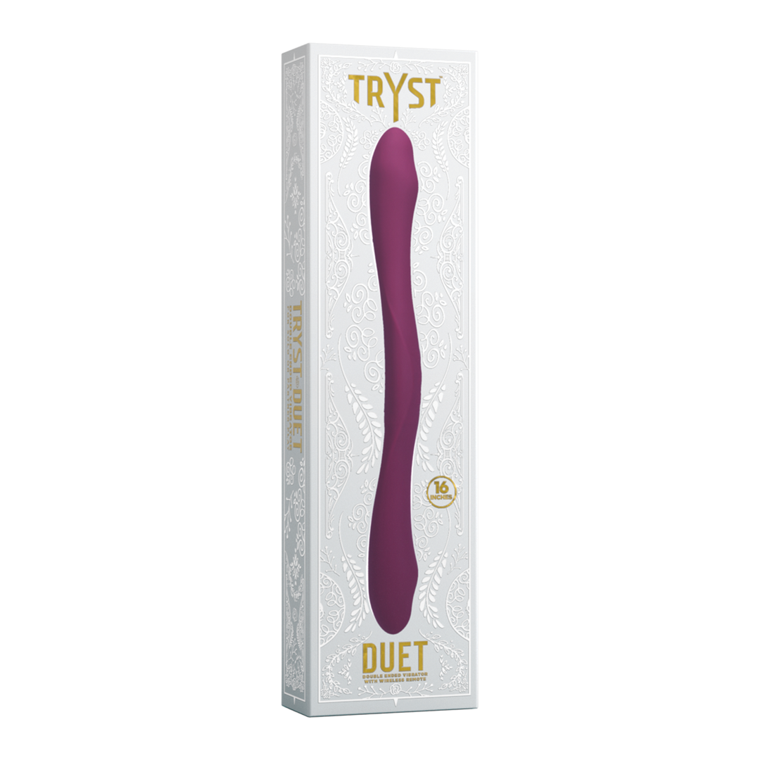 Duet Double Ended Vibrator With Wireless Remote Berry