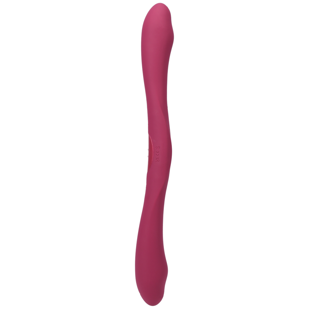 Duet Double Ended Vibrator With Wireless Remote Berry