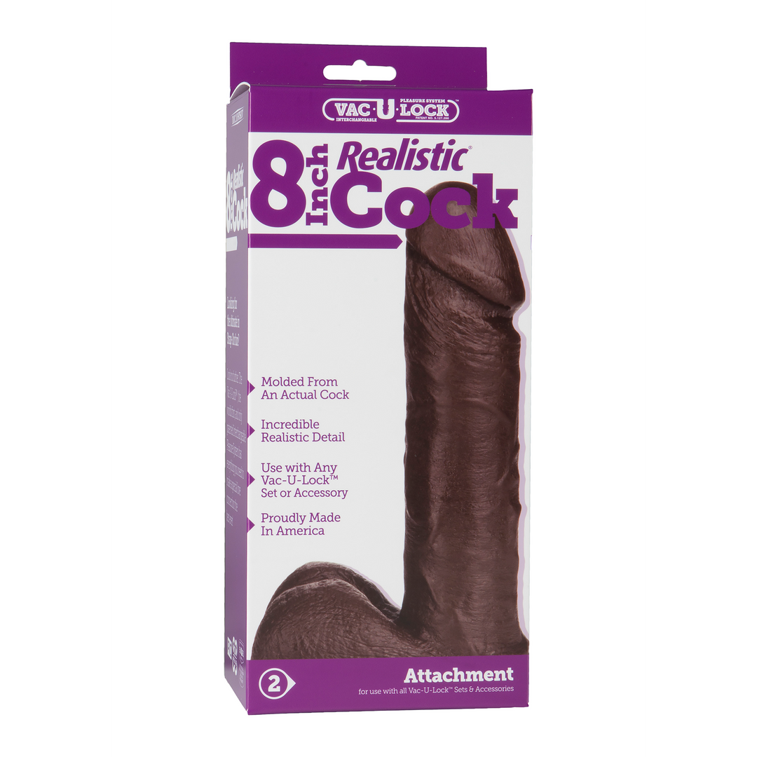 Realistic Dick 8 / 20 Cm Black
