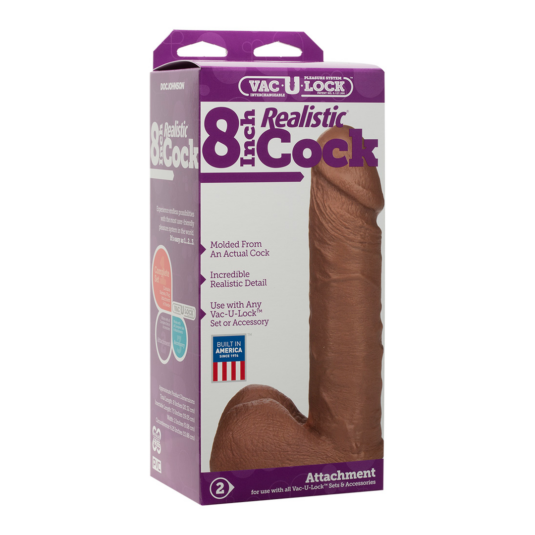 Realistic Dick 8 / 20 Cm Brown