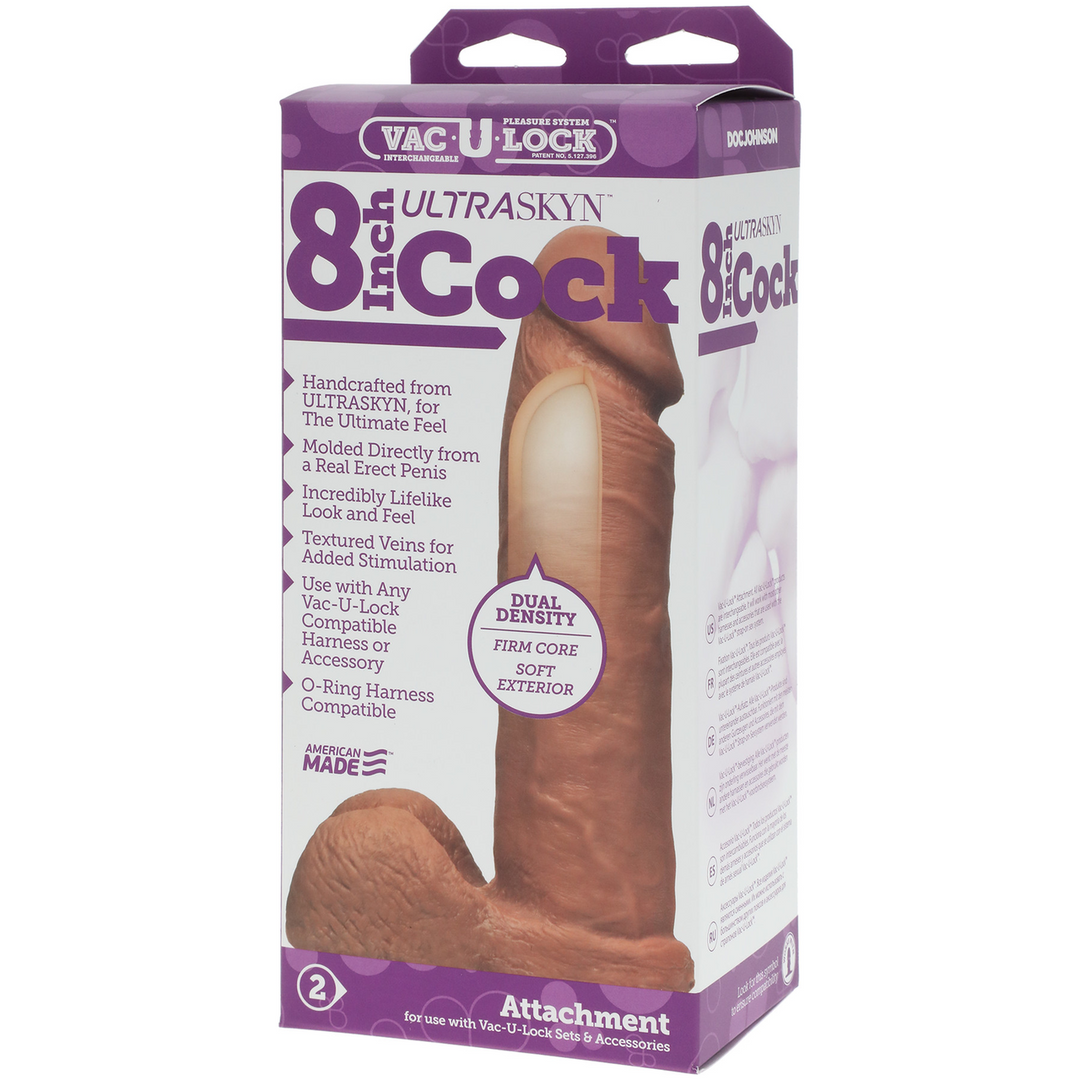 Realistic Ultraskyn Dildo 8 / 20 Cm Brown