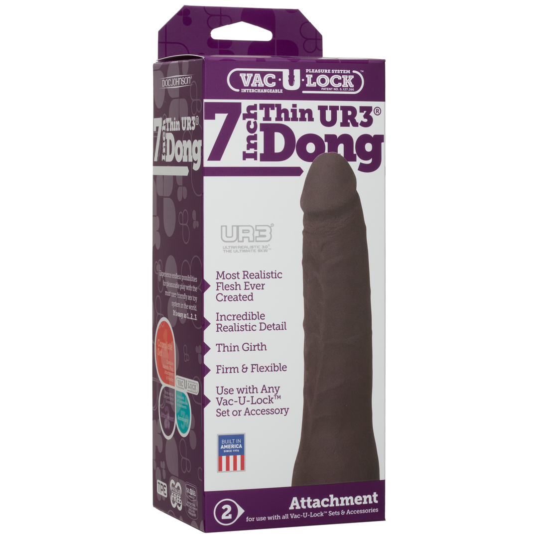 Realistic Ultraskyn Dildo 7 / 18 Cm Black