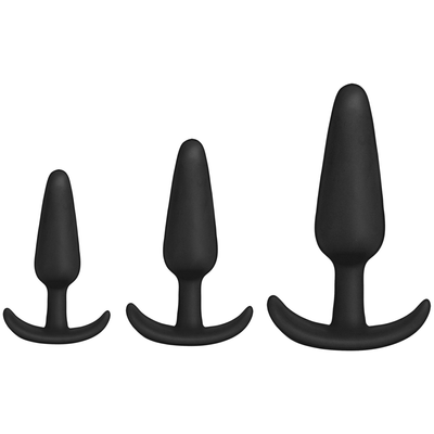 Naughty 1 Butt Plug Trainer Set Black