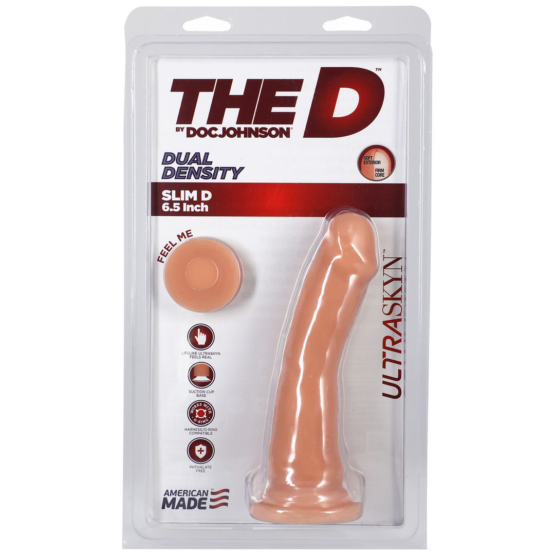 Slim D Realistic Ultraskyn Dildo With Balls 6 / 15 Cm White