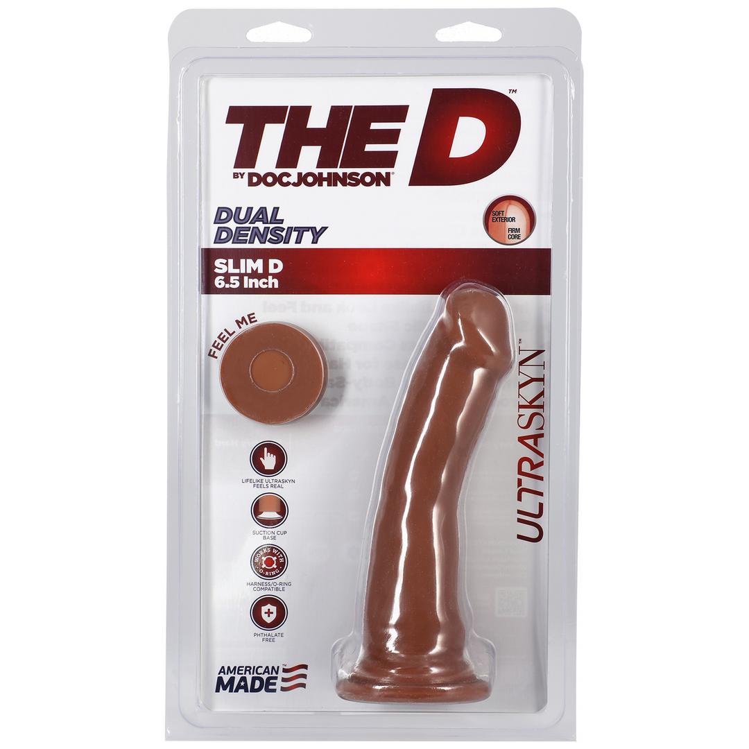 Slim D Realistic Ultraskyn Dildo 6 / 15 Cm Brown