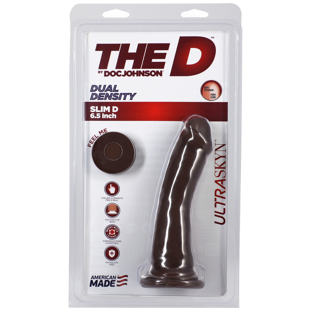 Slim D Realistic Ultraskyn Dildo 6 / 15 Cm Black
