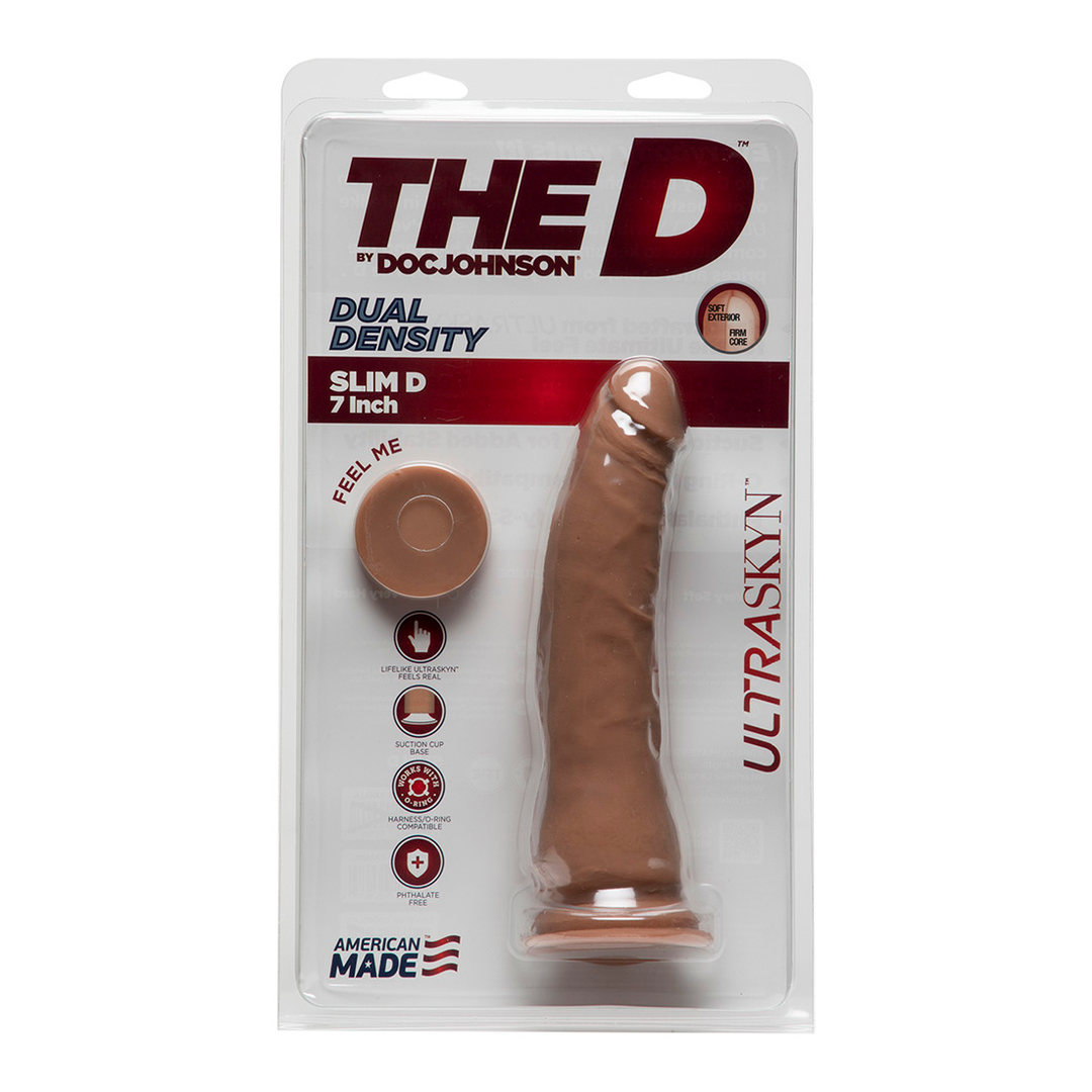 Thin D Realistic Ultraskyn Dildo 7 / 18 Cm Brown