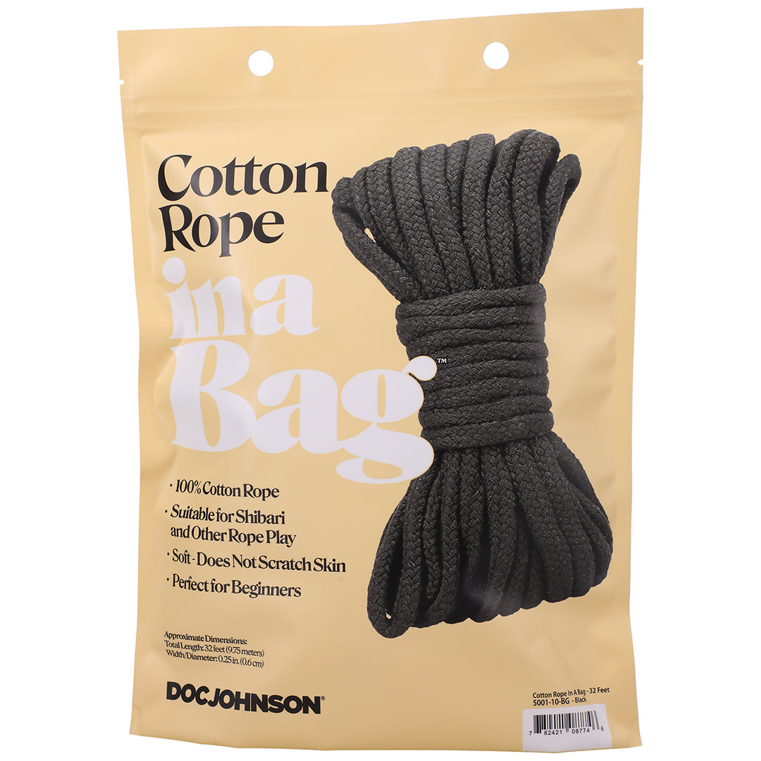 Cotton Rope 32 Ft Black