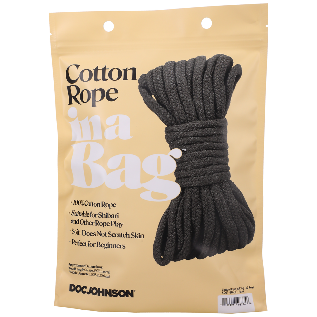 Cotton Rope 32 Ft Black