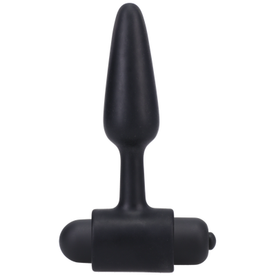 Vibrating Butt Plug 3 / 8 Cm Black