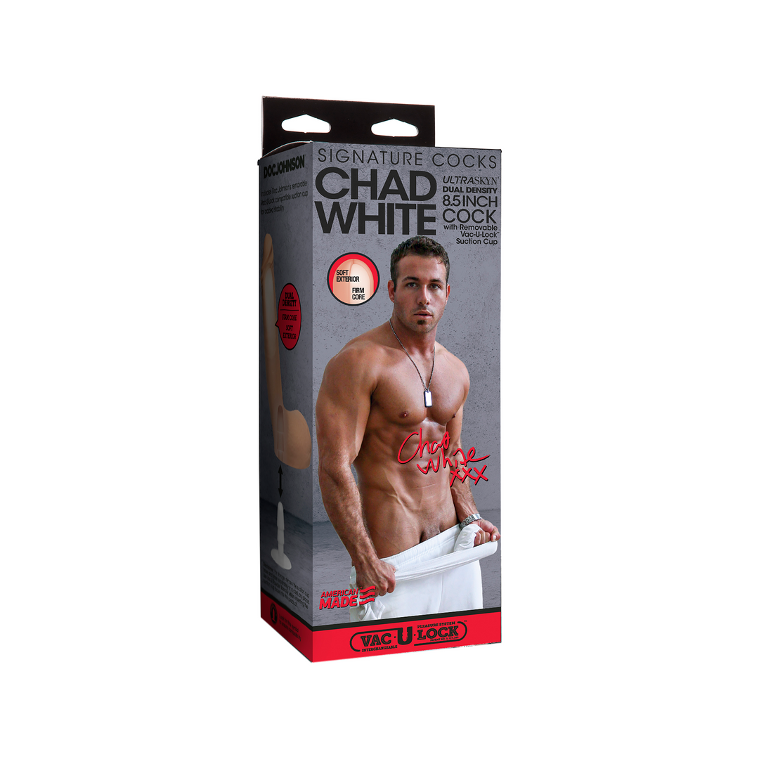 Chad White Realistic Ultraskyn Dildo 8 / 20 Cm