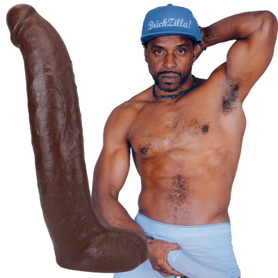 Brickzilla Realistic Ultraskyn Dildo 13 / 33 Cm Chocolate