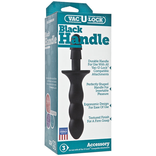 Doc Johnson Black Handle 21 Cm - Erovibes.nl