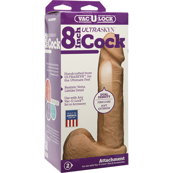 Doc Johnson Vac-U-Lock Ultraskyn Dildo 21 cm - Erovibes.nl