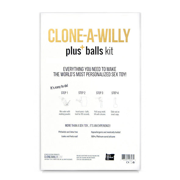 Clone-A-Willy - Kit Inclusief Ballen Huidskleur