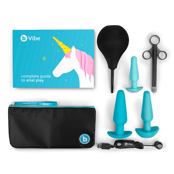 B-Vibe - Anaal Training & Educatie Set Blauw