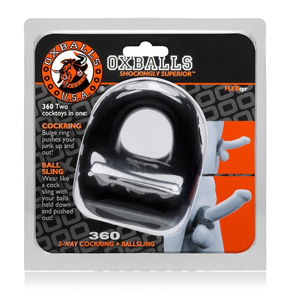 Oxballs - 360 Cockring & Ballsling Zwart
