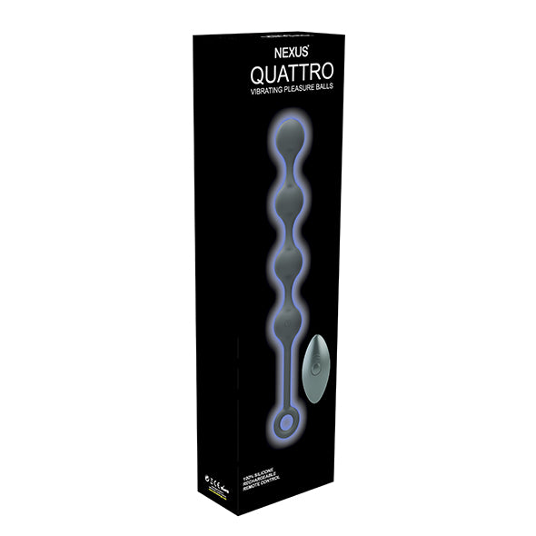 Nexus - Quattro Remote Control Vibrating Pleasure Beads Zwart