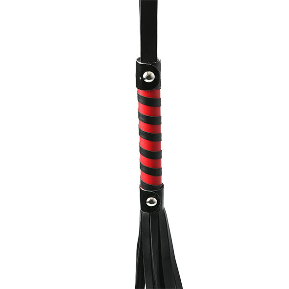 Sportsheets - Sex & Mischief Red & Black Stripe Flogger