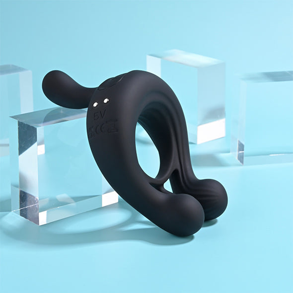 Playboy Pleasure - Triple Play Cockring Black