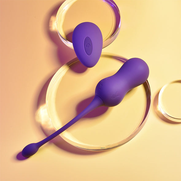 Playboy Pleasure - Double Time Kegel Ball - Purple
