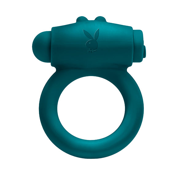 Playboy Pleasure - Bunny Buzzer Cockring - Teal
