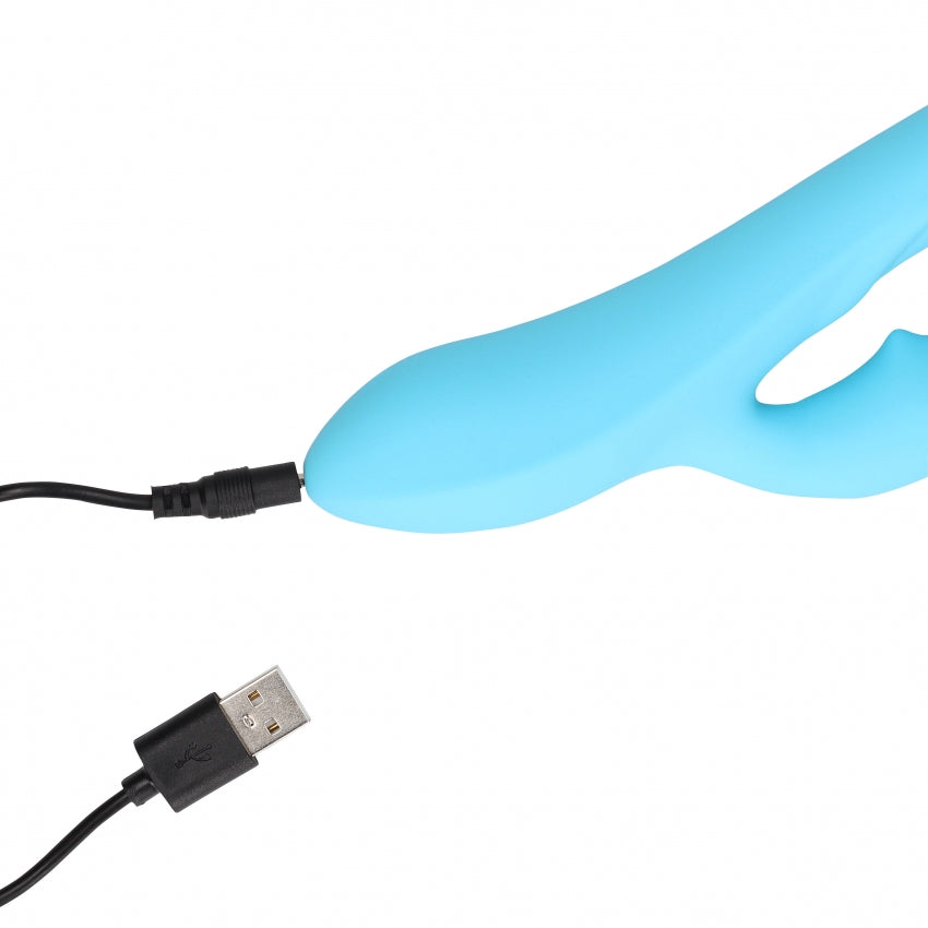 Loveline Geribbelde Rabbit Vibrator 21 Cm