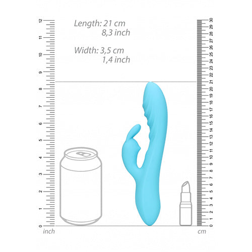 Loveline Geribbelde Rabbit Vibrator 21 Cm