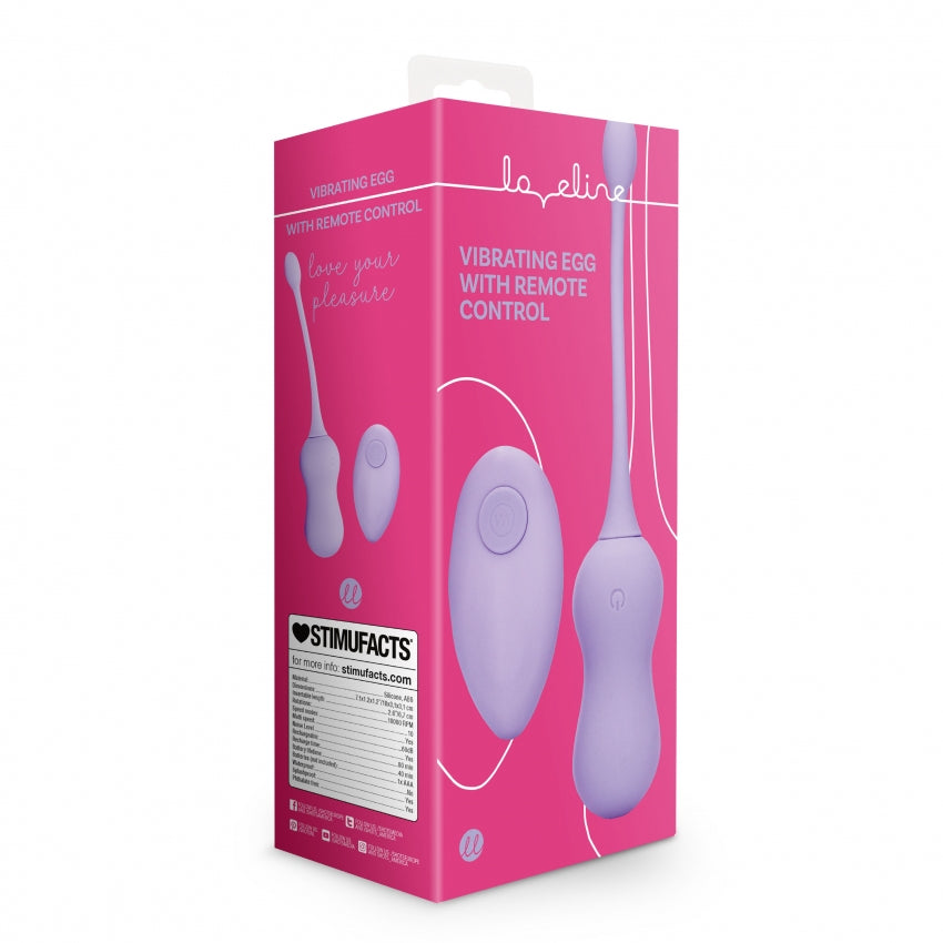 Loveline Vibrerend Eitje Met Afstandsbediening Paars