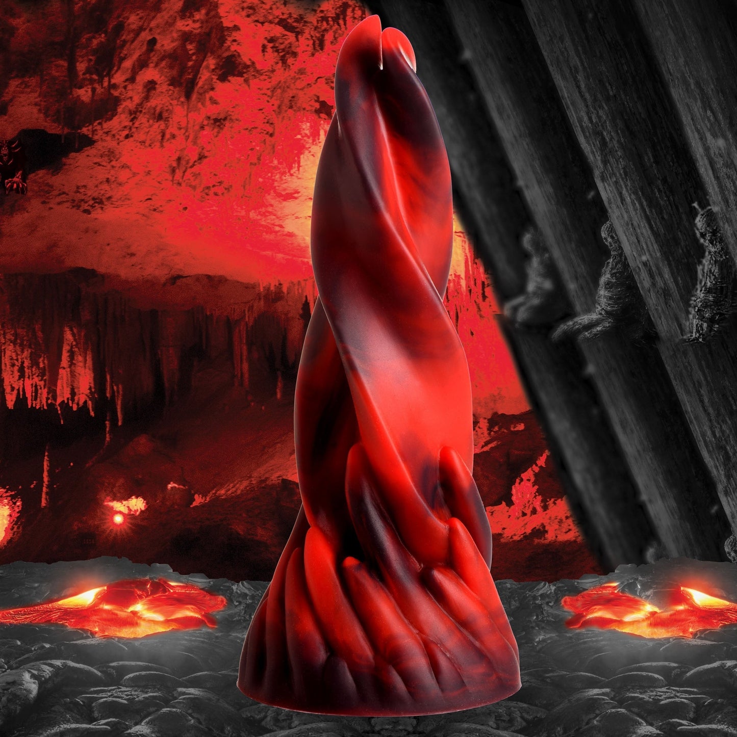 XR Brands Creature Cocks Hell Kiss Dildo 19 Cm - Erovibes.nl