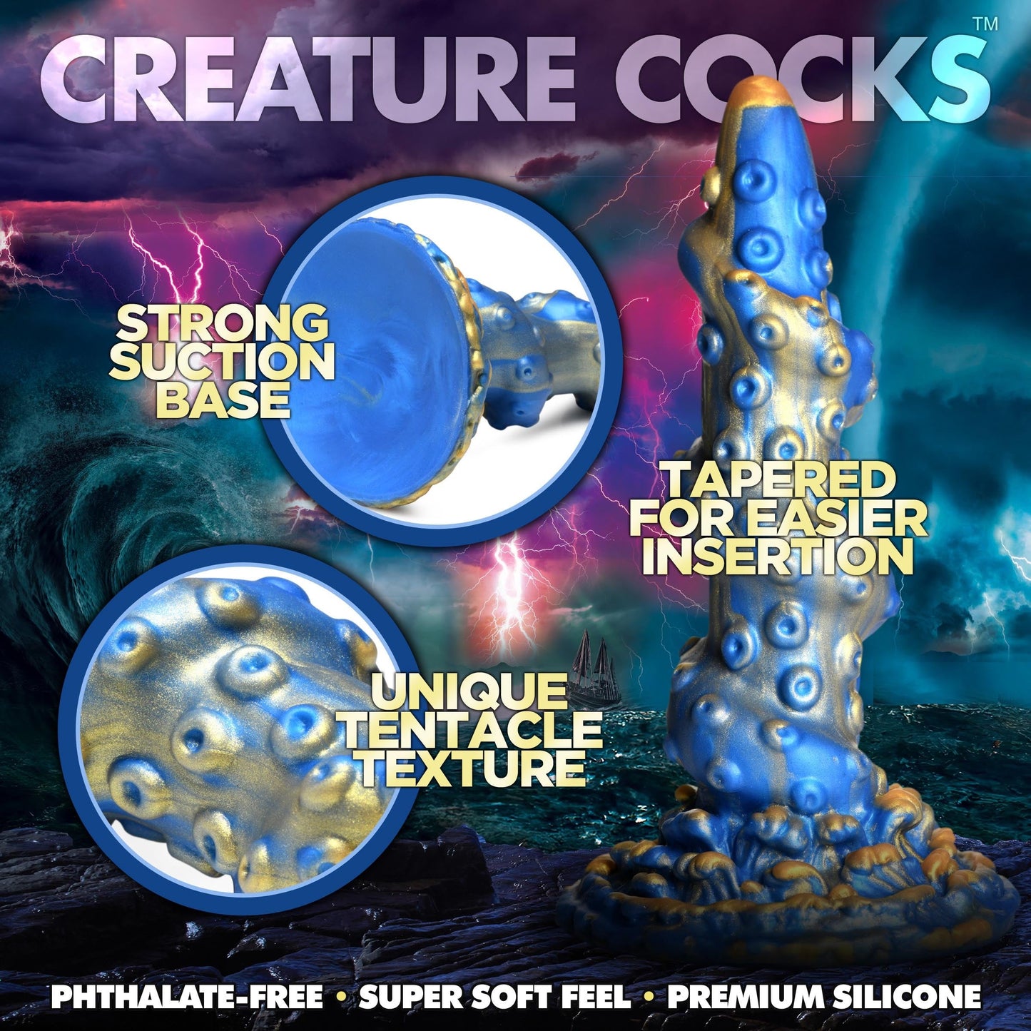 XR Brands Creature Cocks Kraken Dildo 21 cm - Erovibes.nl