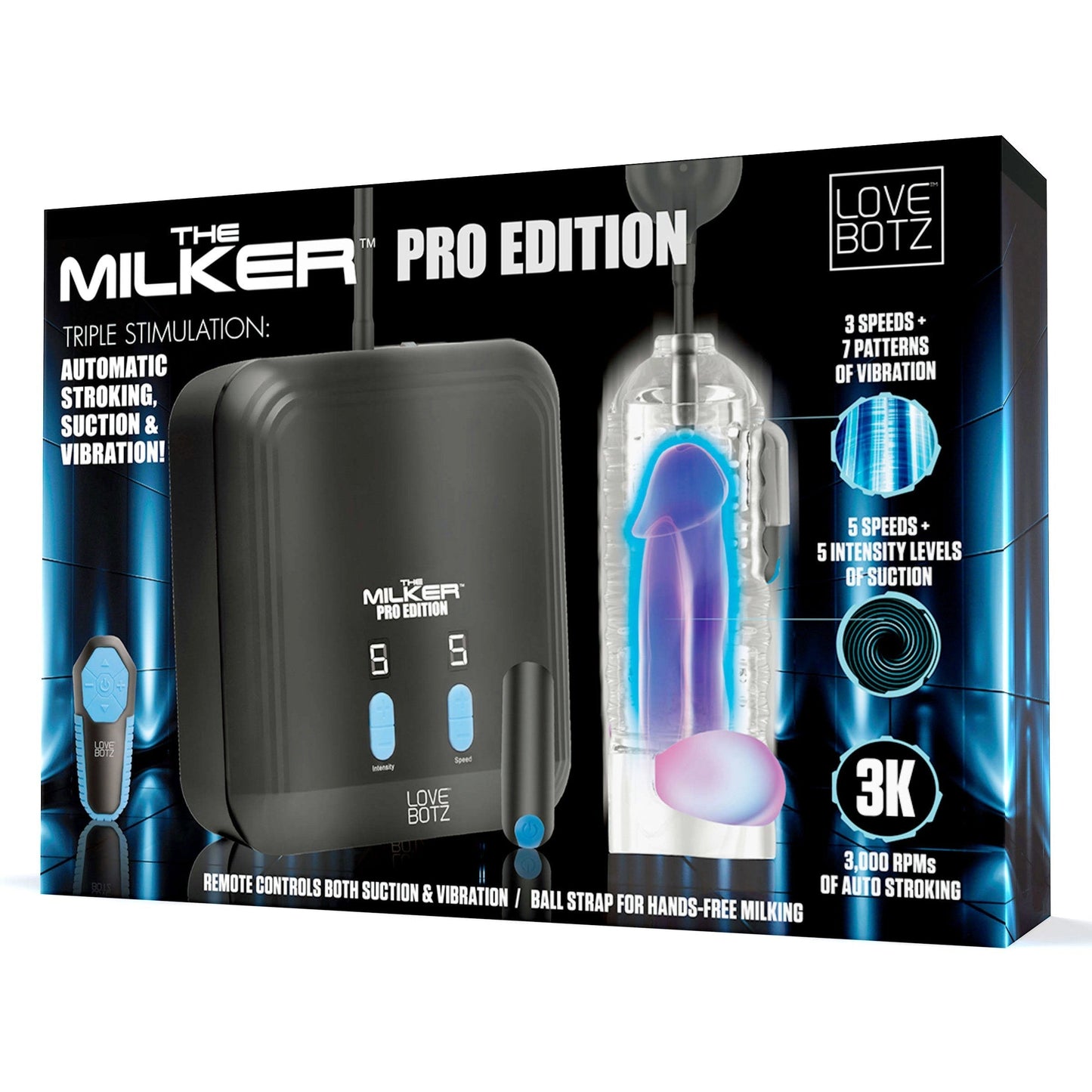 XR Brands The Milker Pro Editie Love Botz Zuigende Masturbator - Erovibes.nl
