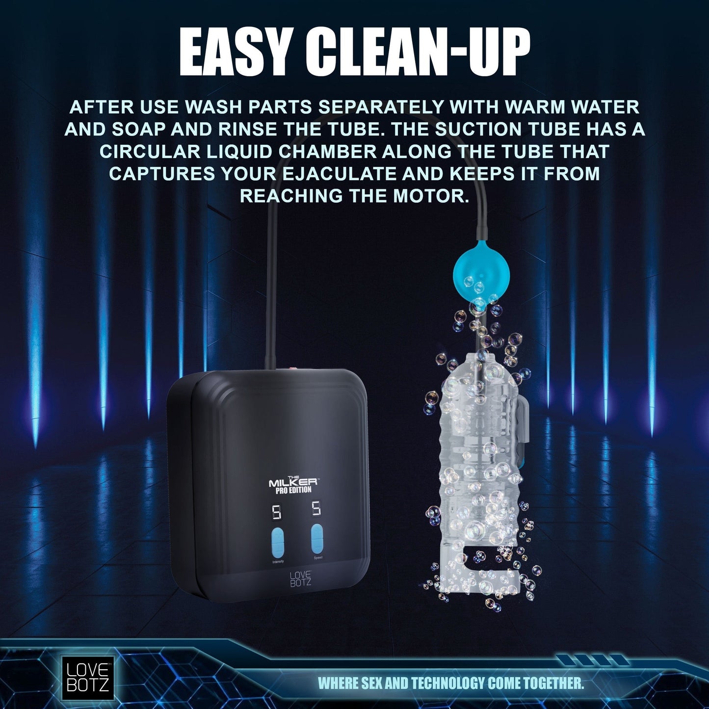XR Brands The Milker Pro Editie Love Botz Zuigende Masturbator - Erovibes.nl