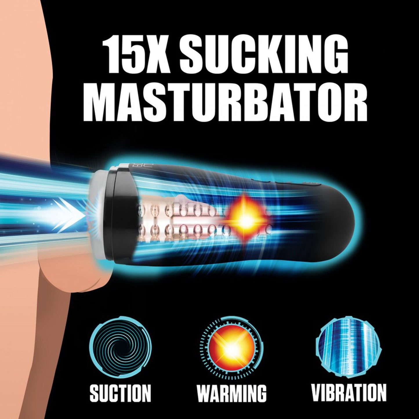 XR Brands The Milker Supreme 15X Love Botz Zuigende Masturbator - Erovibes.nl
